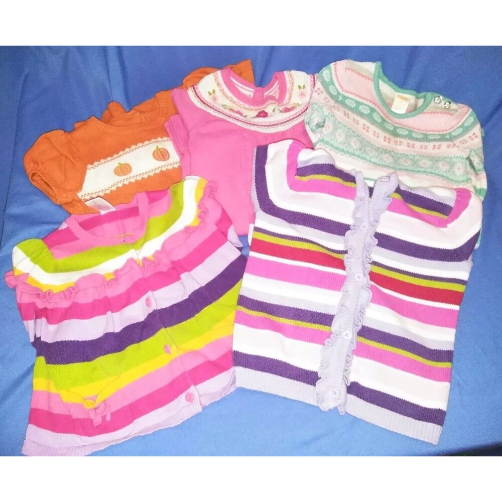 Girls Gymboree Crazy 8 Size 4 4T Lot Sweater Dresses Cardigan Sweater